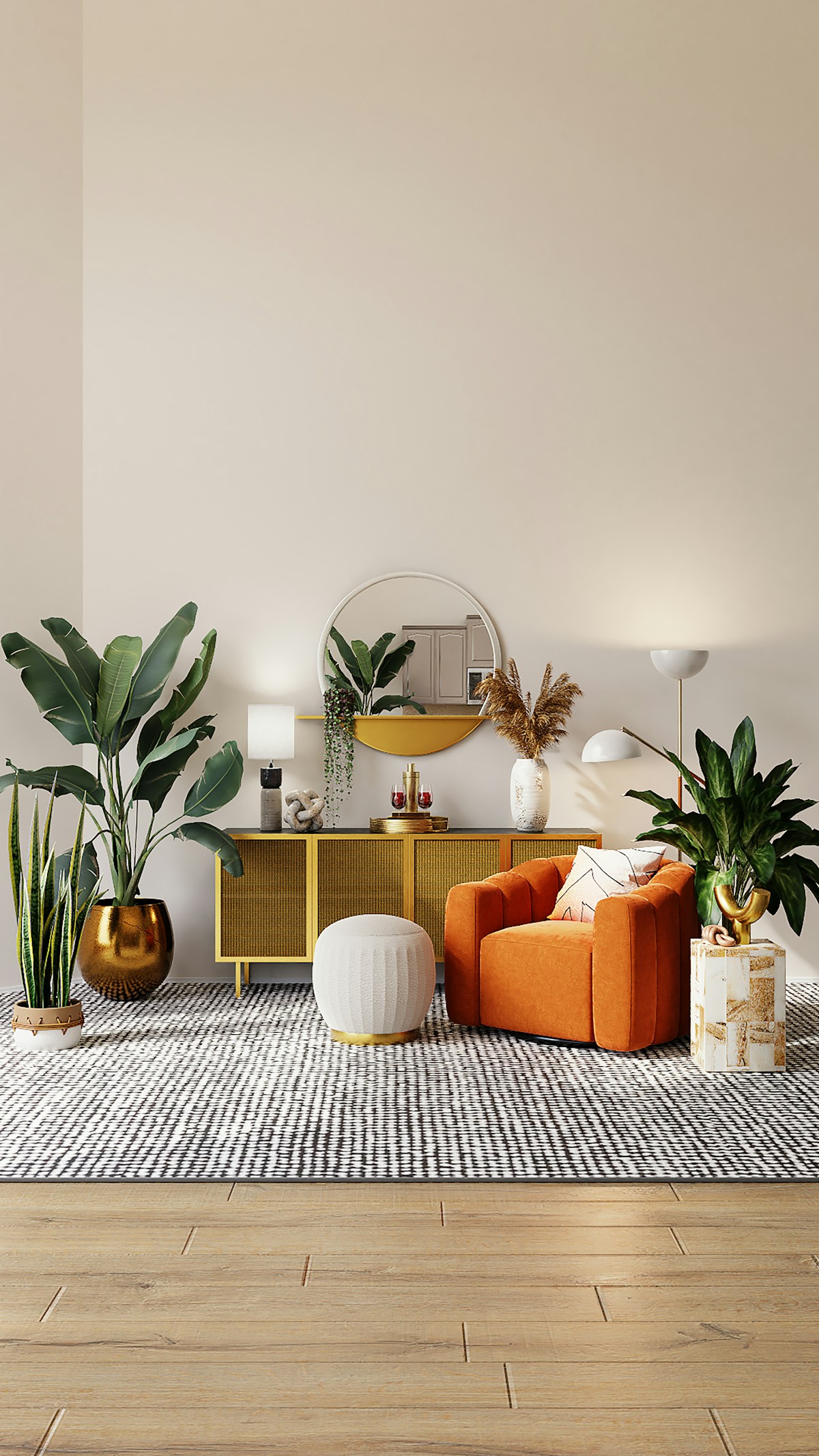 Quiet bedroom at night with soft ambient lighting and minimal noise sources